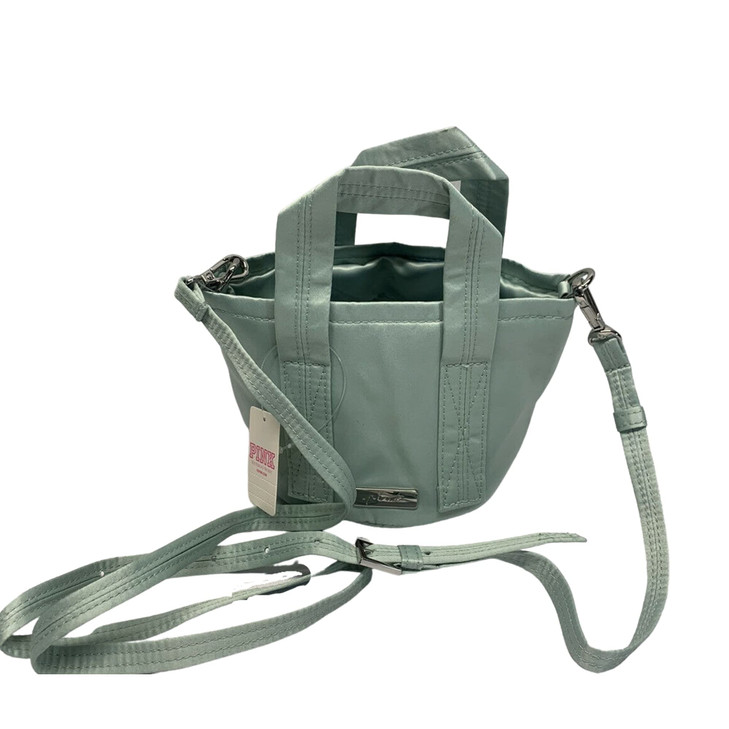 Victorias Secret Pink Mini Bucket Crossbody Bag Color Green New