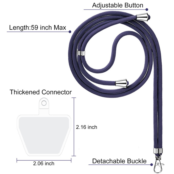 Weewooday 4 Pcs Phone Lanyard Crossbody Phone Strap Universal Cellphone Neck Lanyard with Patch for Women Anti TheftDeep