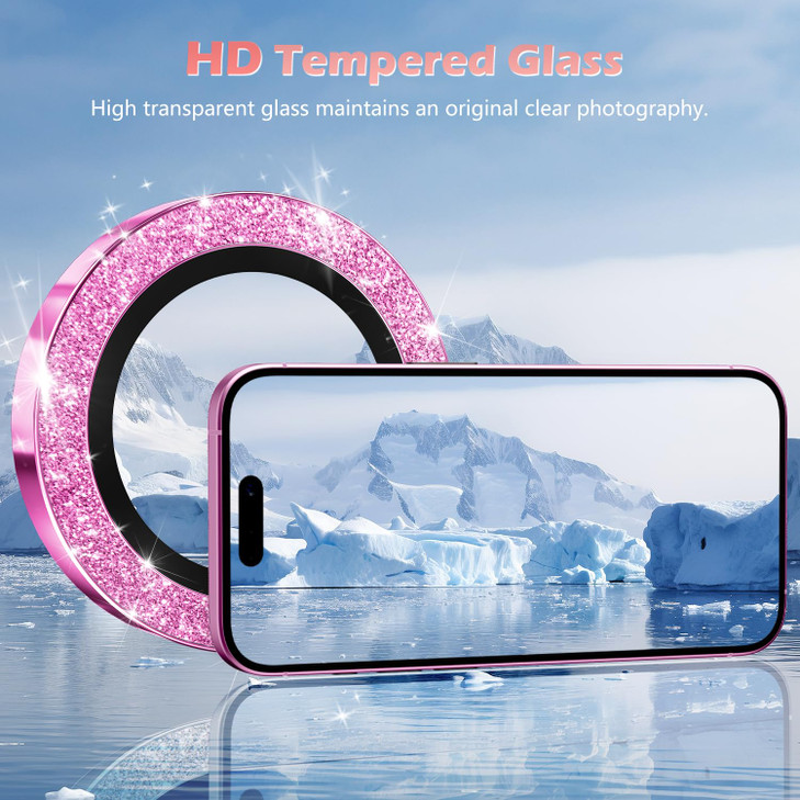 imluckies for iPhone 16 iPhone 16 Plus Camera Lens Protector ARAF Tempered Glass 9H AntiScratch Metal Individual Lens Co