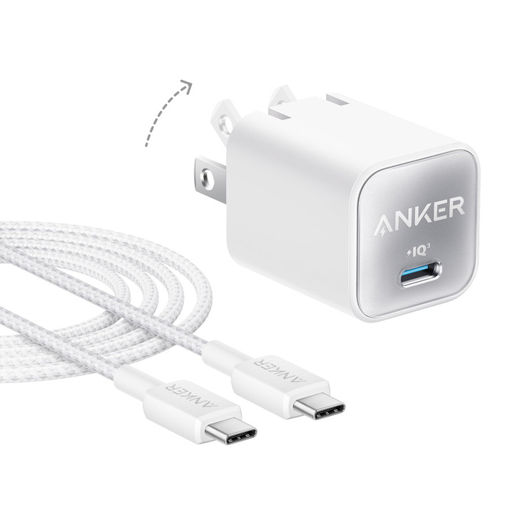 Anker Nano USB C Charger Block 30W PIQ 30 Foldable iPhone Charger Fast Charging for iPhone 1716 Series Galaxy iPad Compa