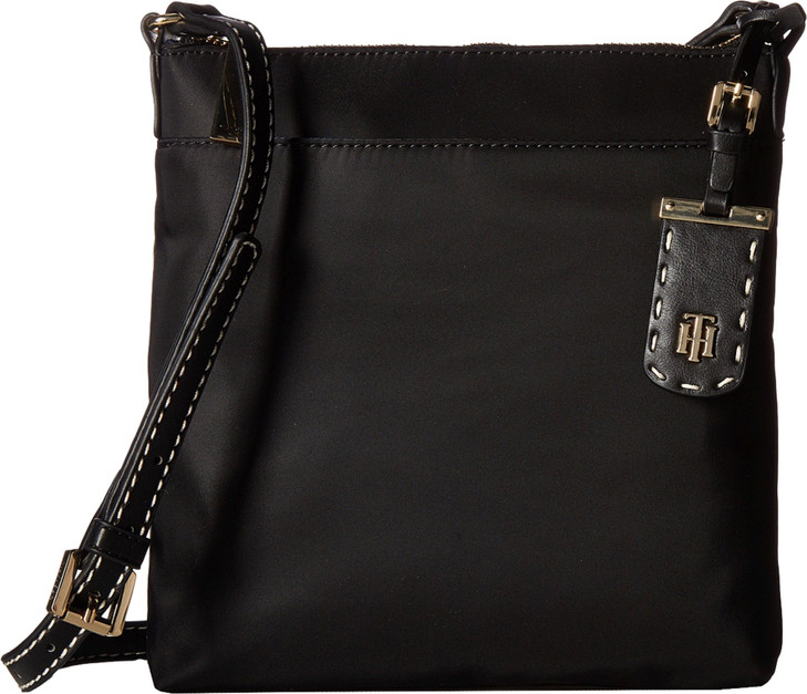 Tommy Hilfiger Womens Julia Crossbody Cross Body Handbag Black One Size US