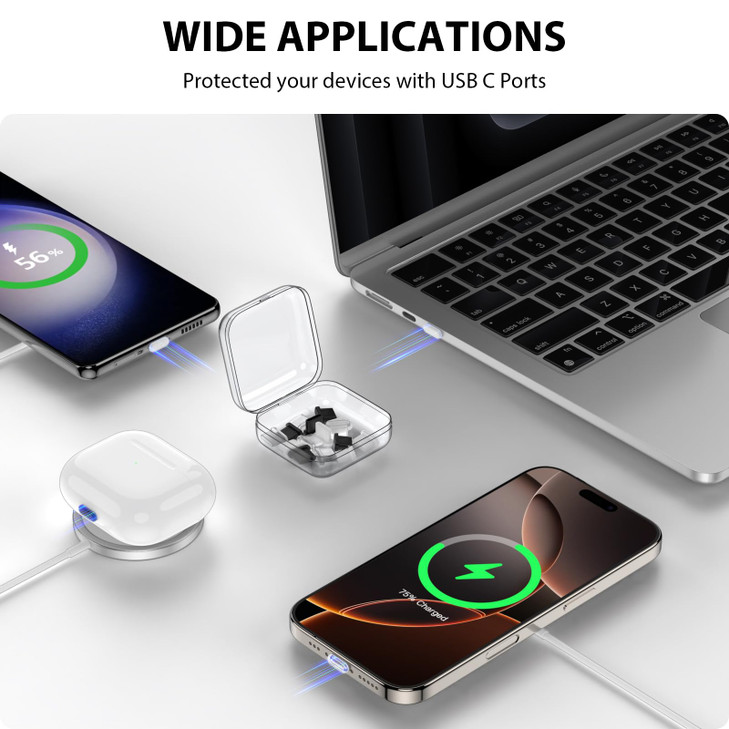 iMangoo USB C Dust Plug Cover for iPhone 17 Air 16 16e 15 Pro Max Silicone Cover Waterproof Protection USBC Type C Charg