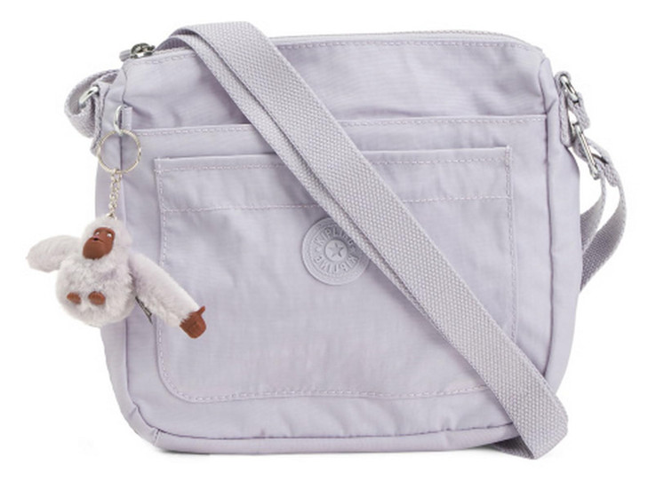 Kipling Womens Sebastian Crossbody Super Durable Messenger Nylon Shoulder Bag Lush Lav