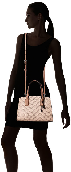 Nine West Therese Satchel Rose Dust Logo One Size