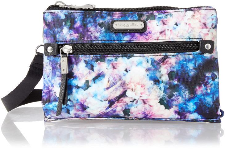Baggallini Womens Subway Small Crossbody cross body handbags Black Opal One Size US