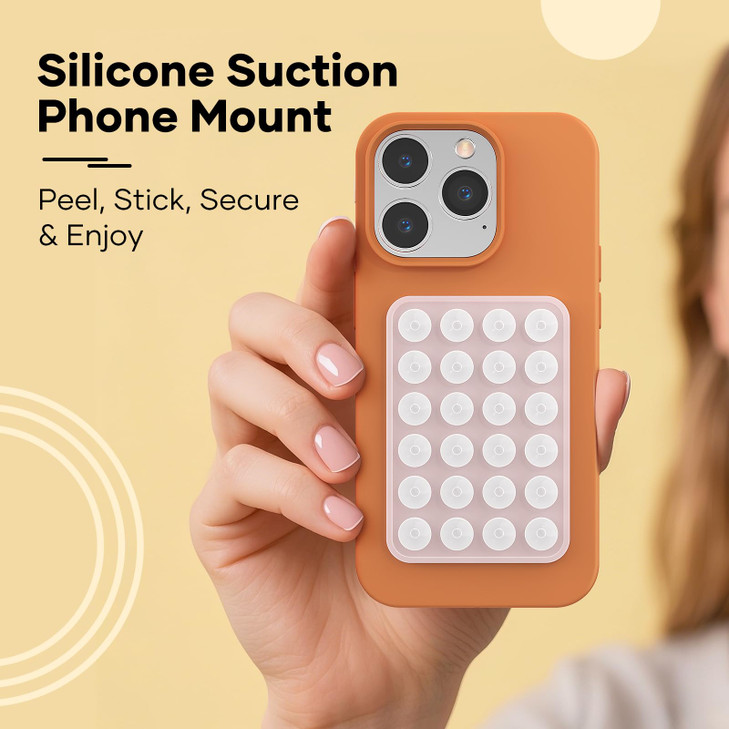 Silicone Phone Sticky Grip Suction Phone Case Mount for iPhone and Android HandsFree Sticky Cell Phone Grip Mobile Fidge