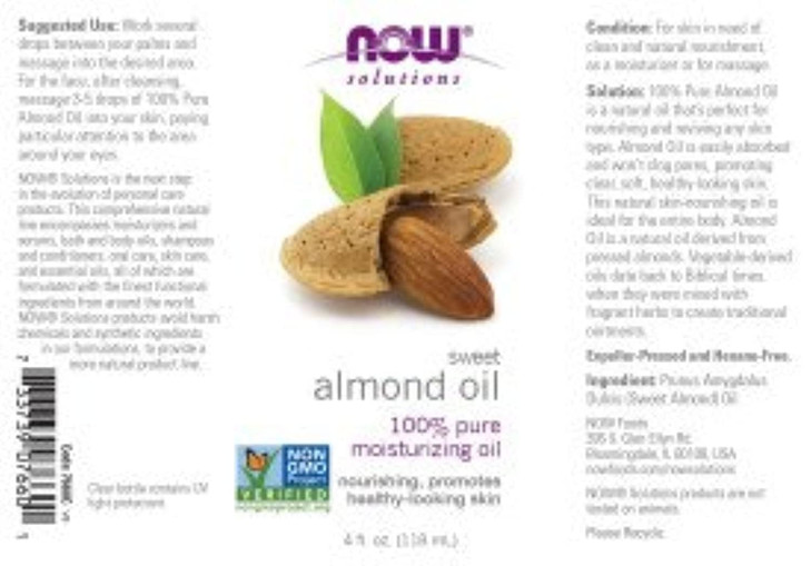 NOW Foods Almond Oil, 4 Fl Oz (Pack of 2)
