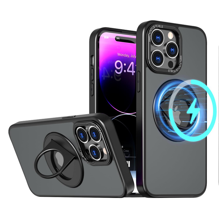 ZCDAYE for iPhone 13 Pro Max Case with Stand iPhone 13 Pro Max Case Magnetic Phone Case with Invisible Rotating Kickstan