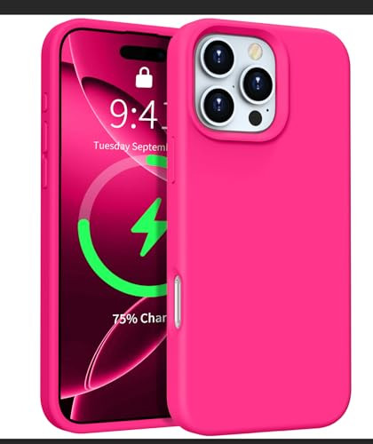 SupVict Compatible with iPhone 16 Pro Case Magnetic Phone Case for iPhone 16 Pro Compatible with Magsafe Slim Silicone R