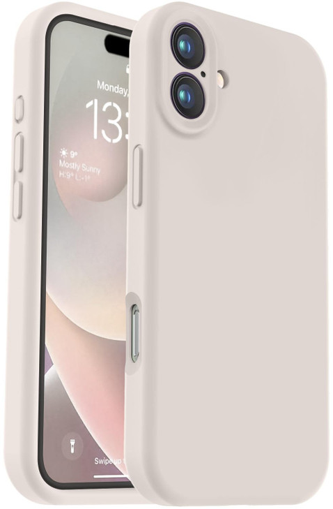 Vooii Compatible with iPhone 16 Plus Case Liquid Silicone Upgrade Camera Protection Soft AntiScratch Microfiber Lining S