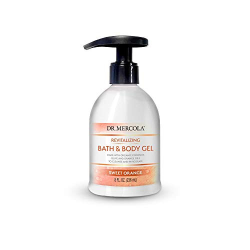 Dr. Mercola, Moisturizing Bath & Body Gel Sweet Orange, 8 fl oz (236 mL), Coconut Oil, Organic Jojoba Oil, Organic Palm Oil and Organic Aloe Vera online at globaldelivered