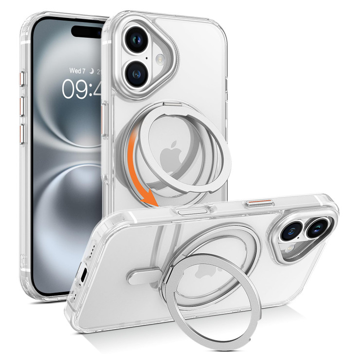 YINLAI Case for iPhone 16 Plus iPhone 16 Plus Phone Case Magnetic Compatible with Magsafe with 360 Rotatable Ring Holder
