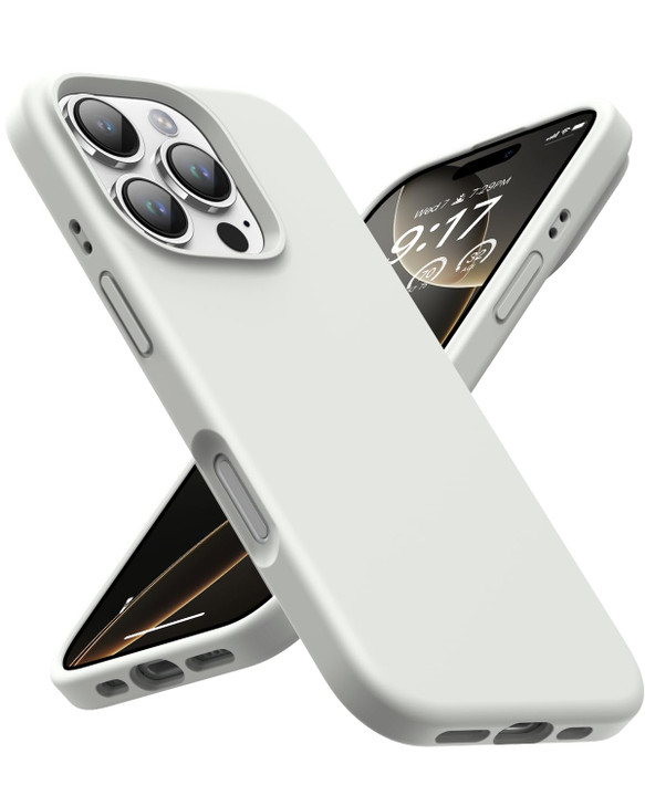 OuXul Designed for iPhone 16 Pro Max CaseShockproof Liquid Silicone Protective Phone Case with Soft AntiScratch Microfib