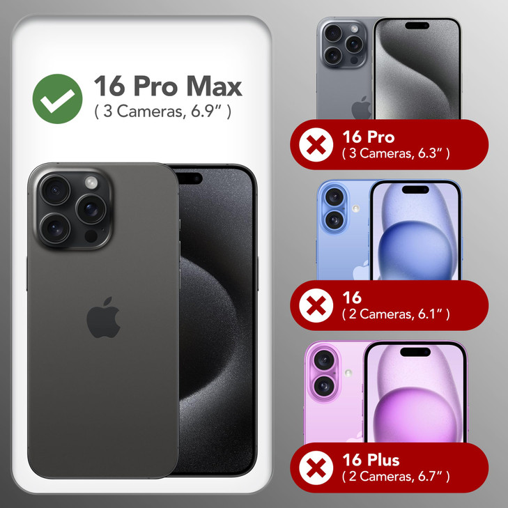 GONEZ Magnetic for iPhone 16 Pro Max Case Compatible with MagSafe Liquid Silicone Case with Screen Protector Camera Prot