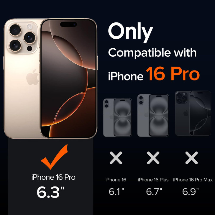 ivoler 3in1 Clear Case Designed for iPhone 16 Pro 63 2024 with 2 Pack Tempered Glass Screen Protector Full Camera Protec