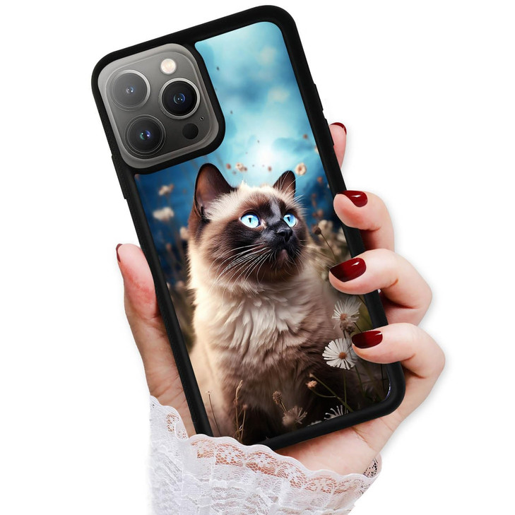 for iPhone 16 Pro Durable Protective Soft Back Case Phone Cover HOT24035 Seal Point Rag Doll Kitten Cat 24035