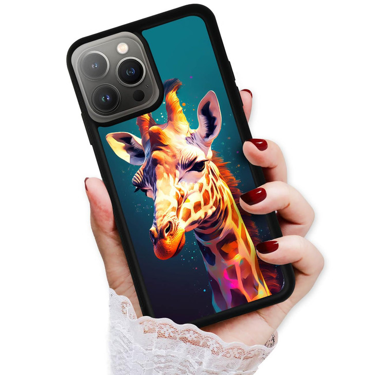 AjourTek for iPhone 16 Pro Max Durable Protective Soft Back Case Phone Cover HOT24068 Giraffe