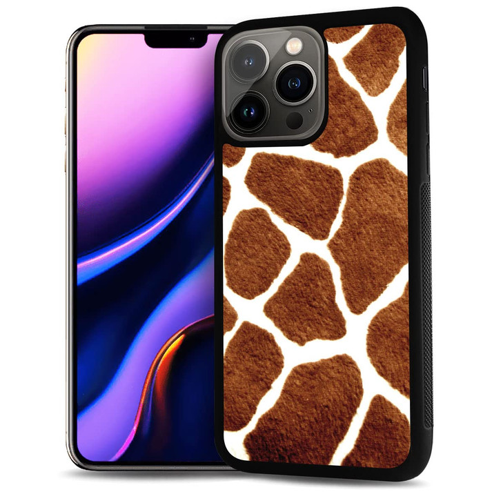 for iPhone 16 Pro Max Durable Protective Soft Back Case Phone Cover HOT12232 Giraffe Pattern