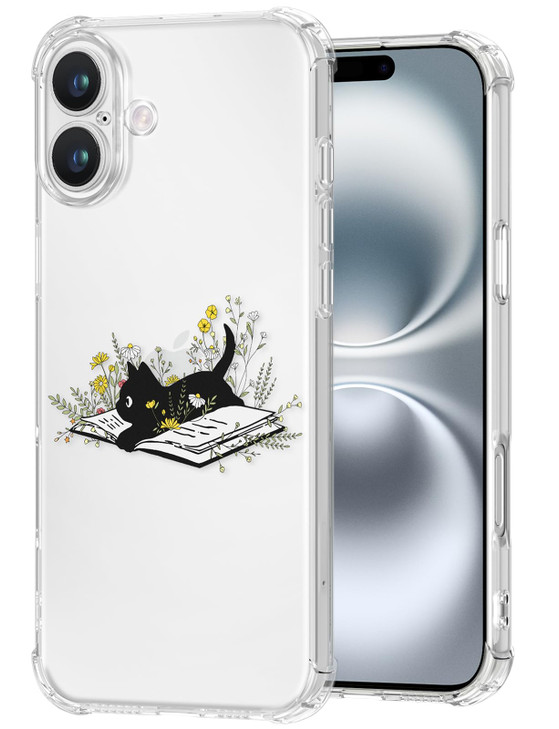Buleens for iPhone 16 Plus Case 67 Clear Flexible TPU Women Cute Girls Protection Phone Cover Slim Fit Shockproof Funny