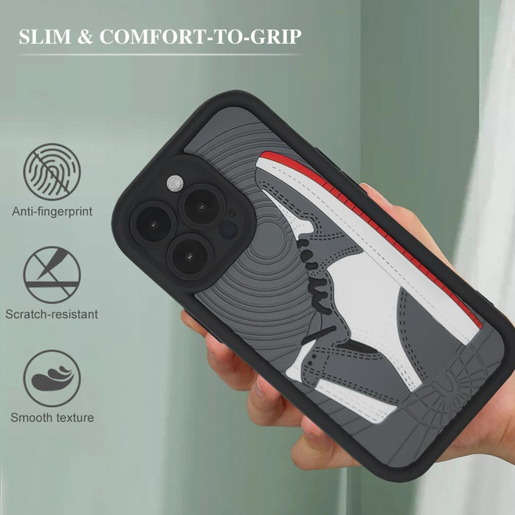 YTVCCAFDZ Compatible with iPhone 16 pro max case Soft Silicone Cool Sports Sneakers ntiScratch Shockproof Phone case iPh