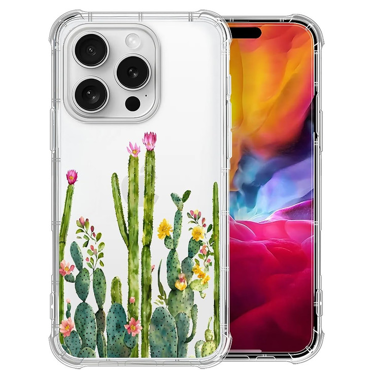 Yuning419 Compatible with iPhone 16 Pro CaseSoft TPU Transparent Shockproof Protective Cover Clear Case for iPhone 16 Pr