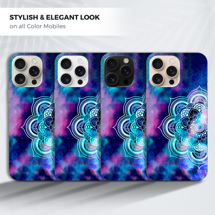 GlamCase for iPhone 16 Pro Max iPhone 16 Pro Max Case Mandala Galaxy Design Printed Slim Sleek Cute Plastic Hard Protect