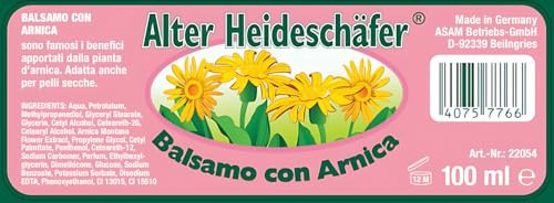 Alter Heideschäfer ASAM Arnica Salbe 100 ML / 3.4 Fl. Oz Herbal Balm for Very Dry, Sensitive Skin online at globaldelivered
