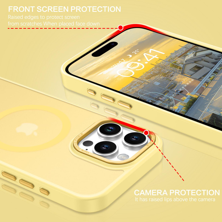 BENTOBEN for iPhone 16 Pro Case 2024 Phone Case iPhone 16 Pro Magnetic Case Compatible with MagSafe Translucent Matte Sh