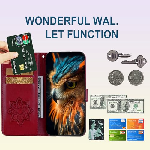 CCSmall Wallet Case for Apple iPhone 16 Pro for Women Glitter Bling Diamond PU Leather Flip Folio Cover with Card Slot W
