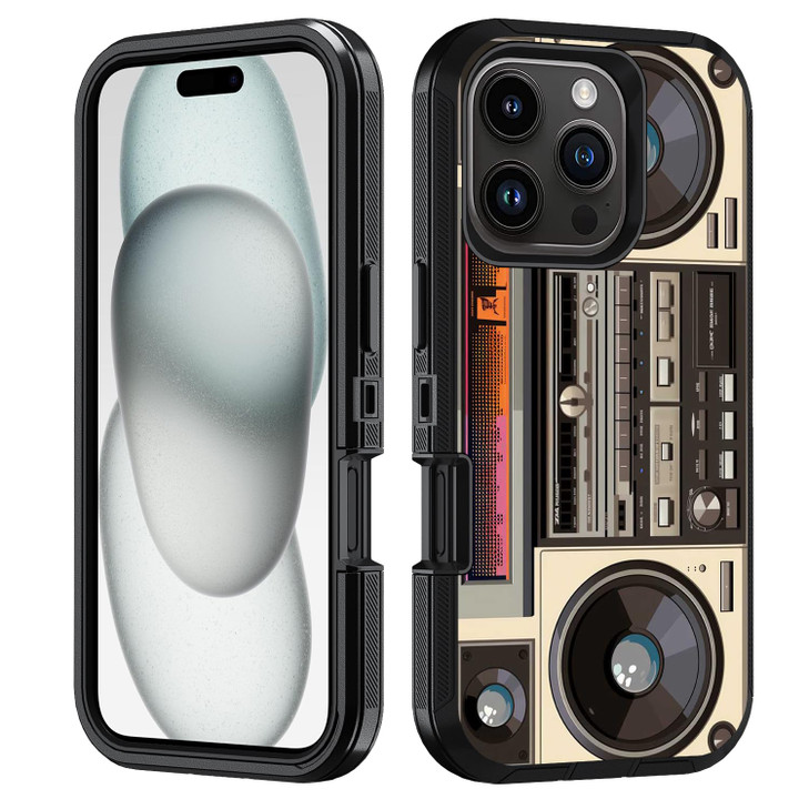 FVAENDHIO for iPhone 16 Pro Case Heavy Duty 3 in 1 Hybrid Military Grade Shockproof Drop FullBody Protective Cover for i