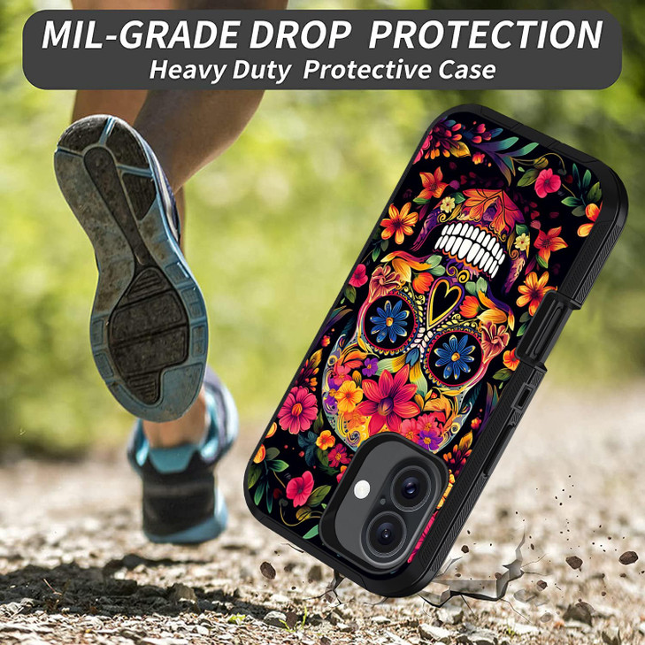 DEHJYYIJUY Designed for iPhone 16 Plus Case Shockproof DustDrop Proof 3Layer Heavy Duty Full Body Rugged Protective Cove
