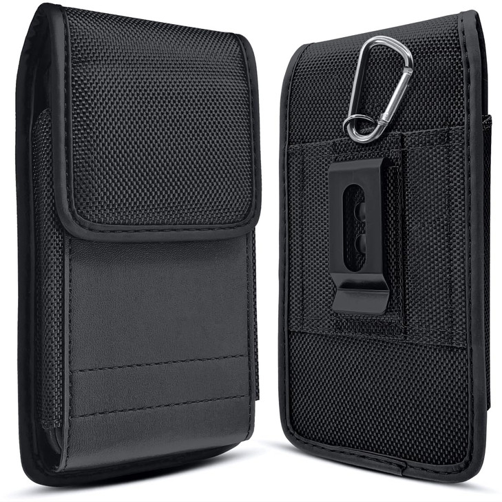 Meilib Holster for iPhone 16 15 14 13 12 11 XS Pro Max Plus Cell Phone Belt Holder Case with Clip ID Card Slot Pouch Cov