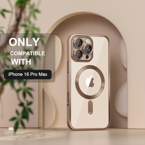 Misea Magnetic for iPhone 16 Pro Max Case Compatible with MagSafe Never Yellowing Military Grade Drop Protection Full Ca