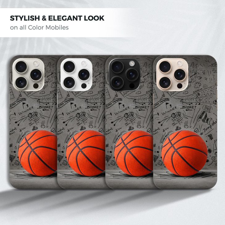 GlamCase for iPhone 16 Pro iPhone 16 Pro Case Basketball Wall Art Design Printed Slim Sleek Cute Plastic Hard Protective