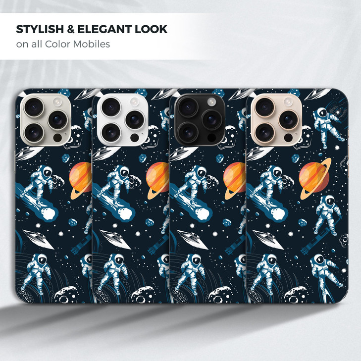 GlamCase for iPhone 16 Pro iPhone 16 Pro Case Astronaut Galaxy Space Design Printed Slim Sleek Cute Plastic Hard Protect