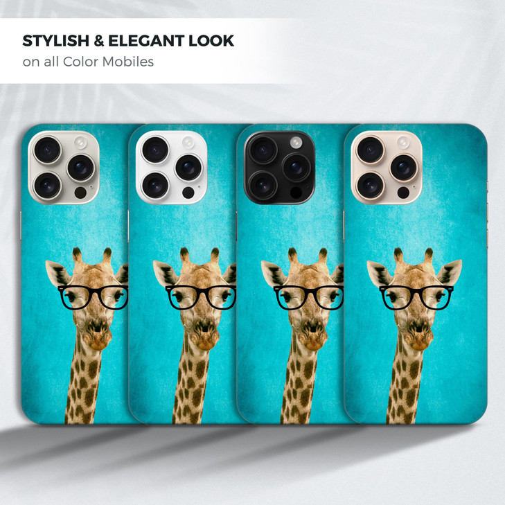 GlamCase for iPhone 16 Pro iPhone 16 Pro Case Hipster Giraffe Design Printed Slim Sleek Cute Plastic Hard Protective Des