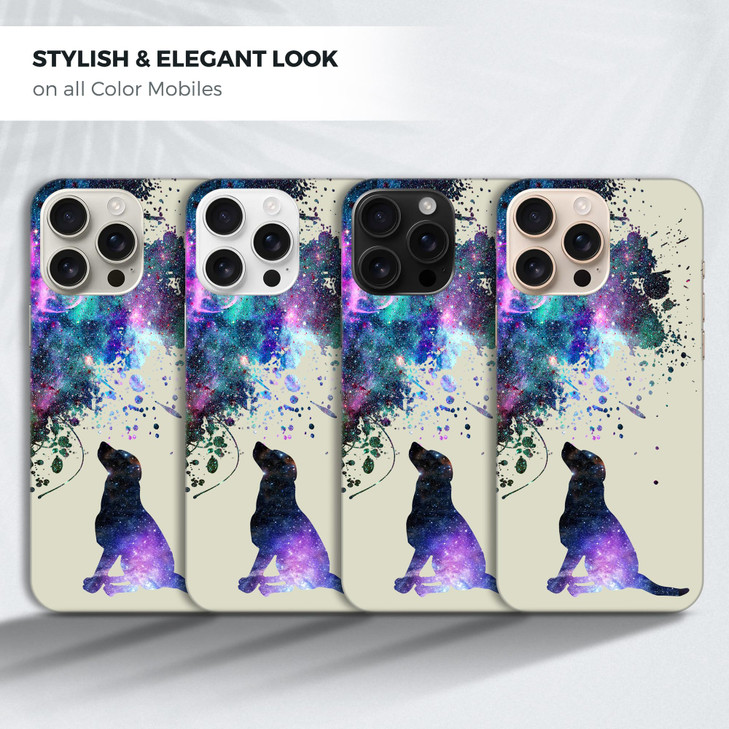 GlamCase for iPhone 16 Pro iPhone 16 Pro Case Galaxy Dog Pattern Design Printed Slim Sleek Cute Plastic Hard Protective