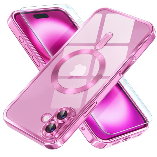 Misea Magnetic for iPhone 16 Plus Case Compatible with MagSafe Never Yellowing Military Grade Drop Protection Full Camer