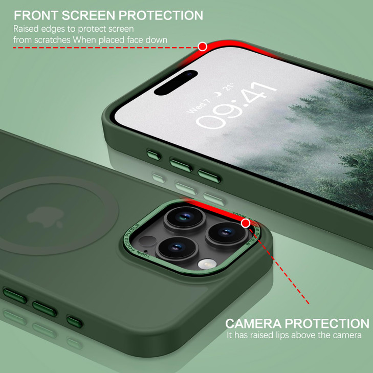 BENTOBEN for iPhone 16 Pro Case 2024 Phone Case iPhone 16 Pro Magnetic Case Compatible with MagSafe Translucent Matte Sh