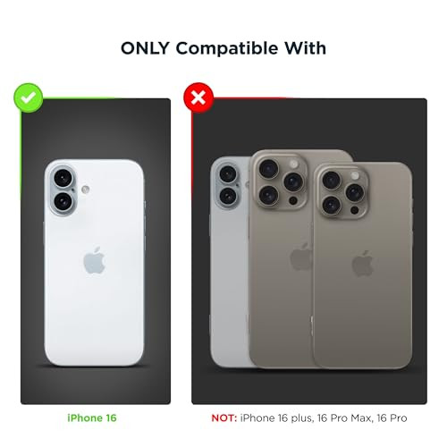 ENCASED Compatible with iPhone 16 Silicone Case with Screen Protector SilkTouch Magnetic Grip Cover Compatible with MagS