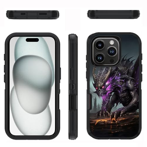 FQTBCEARI Designed for iPhone 16 Case Military Grade Heavy Duty 3Layer Shockproof Drop FullBody Protective Phone Cover f