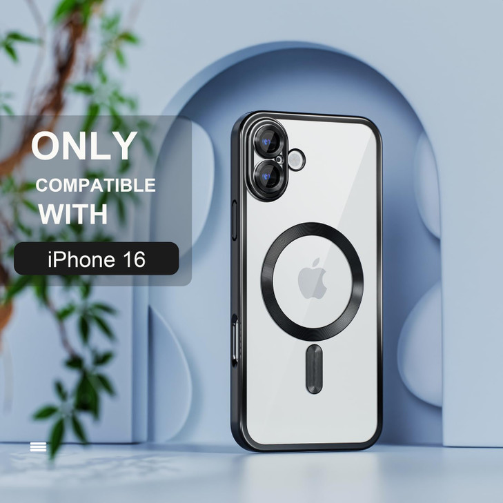Misea Magnetic for iPhone 16 Case Compatible with MagSafe Never Yellowing Military Grade Drop Protection Full Camera Len