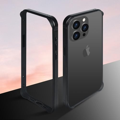 LUVI Compatible with iPhone 16 Pro Max Bumper Case Frame Edge Silicone Protective Ultra Thin Slim Lightweight Luxury Pro