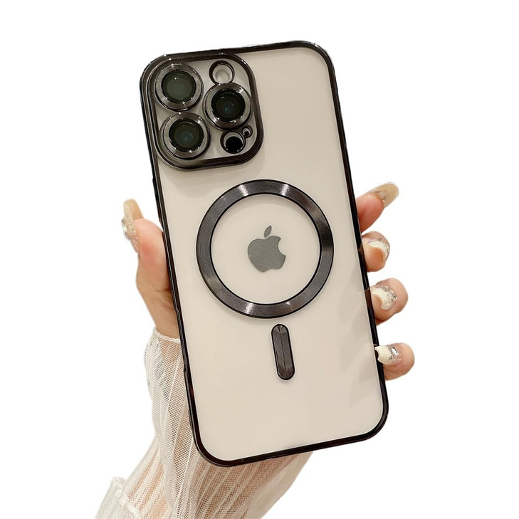 OUROL Magnetic Case for iPhone 16 ProCompatible with Magsafe Charger Wireless Lens Camera Protection Clear Transparent S