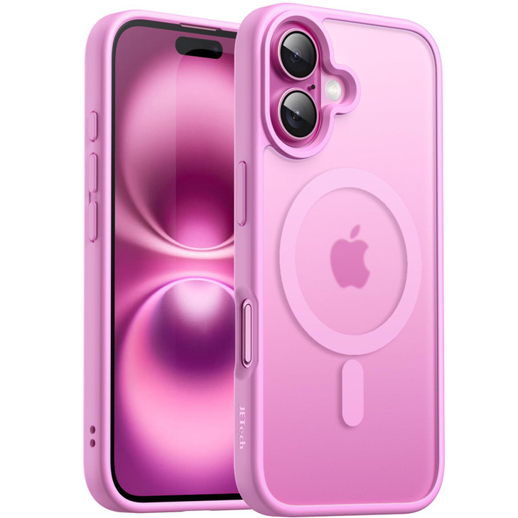 JETech Magnetic Case for iPhone 16 Plus 67Inch Compatible with MagSafe Translucent Matte Back Slim Shockproof Phone Cove