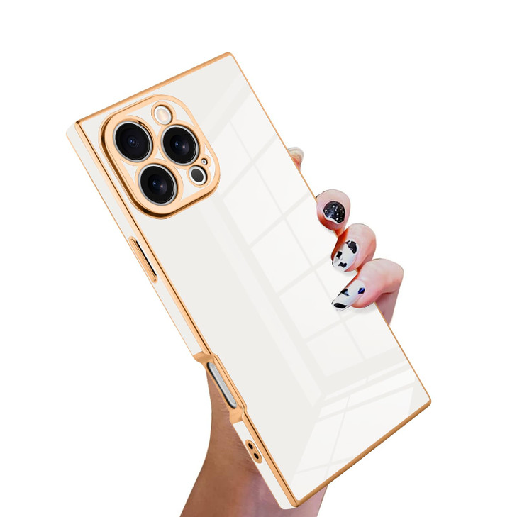 KANGHAR Case Compatible with iPhone 16 Pro Luxury Cute Plating Design Case FullBody AntiScratch Shockproof Bumper Protec