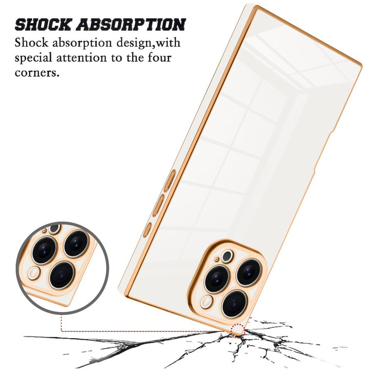 KANGHAR Case Compatible with iPhone 16 Pro Luxury Cute Plating Design Case FullBody AntiScratch Shockproof Bumper Protec