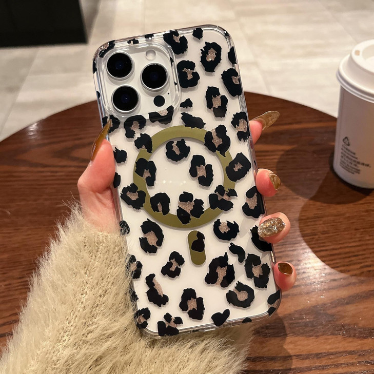 ZinLyuen Glitter Magnetic Case for iPhone 16 Pro Max Case Clear Bling Sparkly Luxury Shockproof Slim Case Cover for iPho