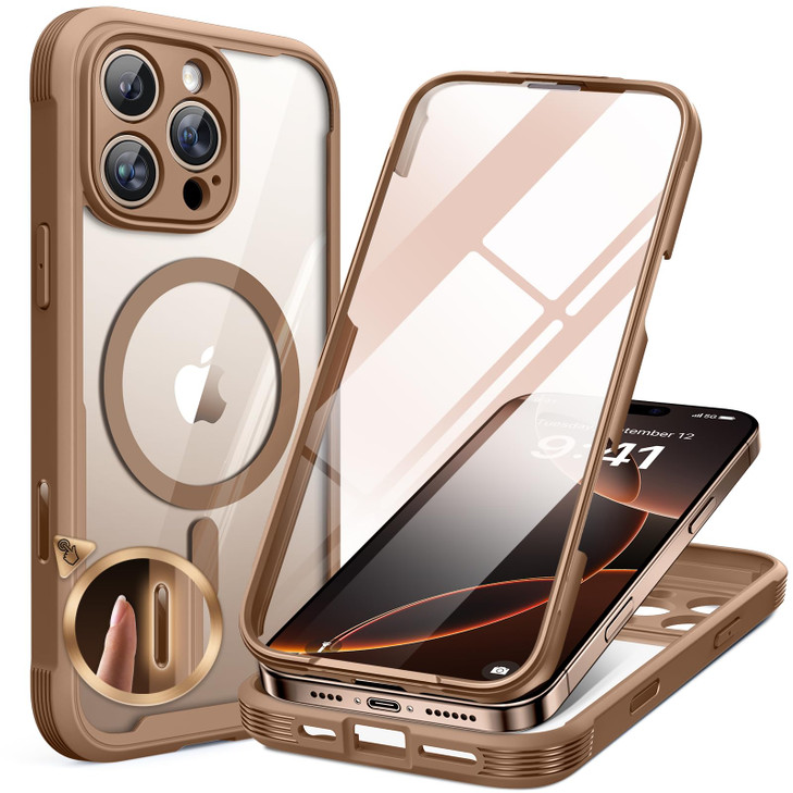 Miracase Magnetic for iPhone 16 Pro Max Case 69 Compatible with MagSafe FullBody Phone case with Builtin Glass Screen Pr