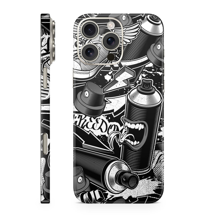 Phone Skin Compatible with Apple iPhone 16 Pro Max Mono Hip Hop Premium 3M Vinyl Protective Wrap Decal Cover Easy to App